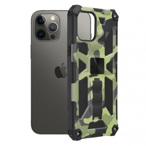 Husa telefon iPhone 12 Pro Max - Techsuit Blazor Series - Camo Lime