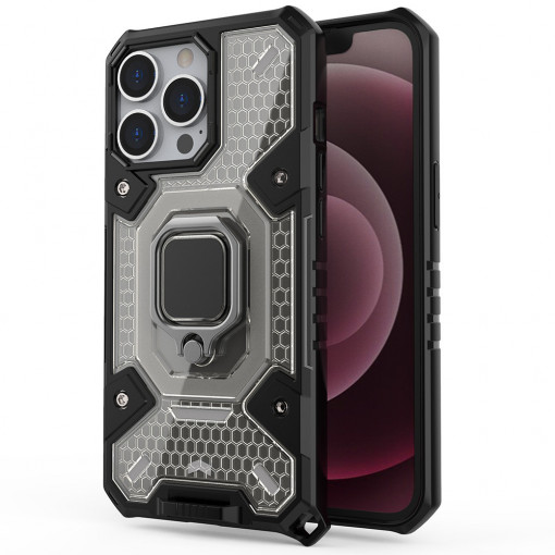 Husa telefon iPhone 13 Pro Max - Techsuit Honeycomb Armor - Black