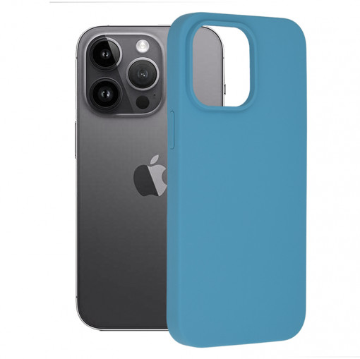 Husa telefon iPhone 14 Pro Max - Techsuit Soft Edge Silicone - Denim Blue
