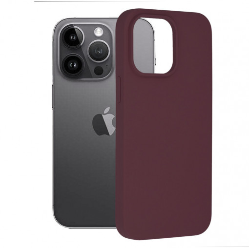 Husa telefon iPhone 14 Pro Max - Techsuit Soft Edge Silicone - Plum Violet