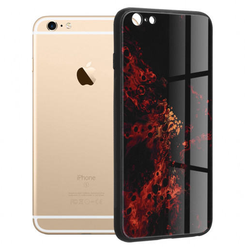Husa telefon iPhone 6 Plus / 6s Plus - Techsuit Glaze Series - Red Nebula