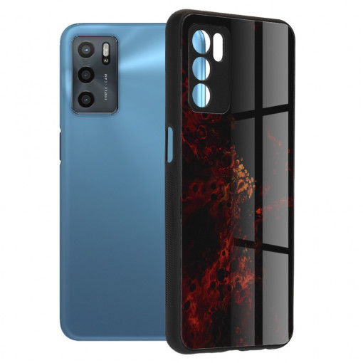Husa telefon Oppo A16 / A16s / A54s - Techsuit Glaze Series - Red Nebula