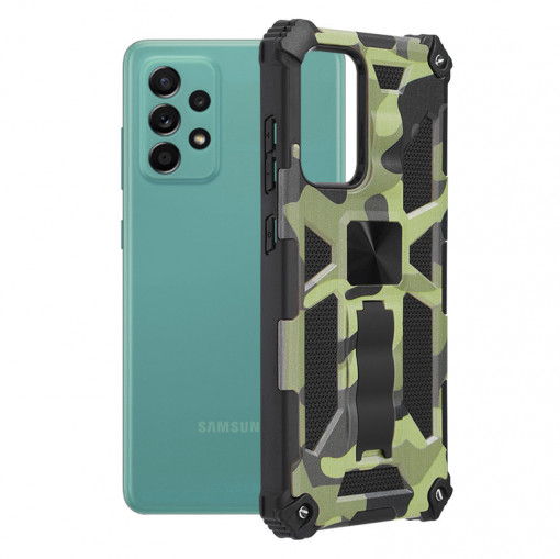 Husa telefon Samsung Galaxy A52 4G / A52 5G / A52s 5G - Techsuit Blazor Series - Camo Lime