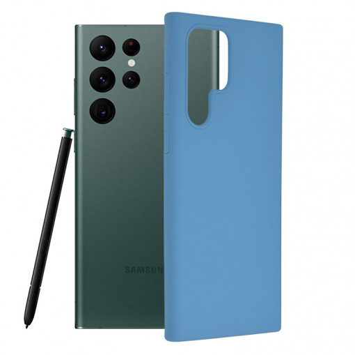 Husa telefon Samsung Galaxy S22 Ultra 5G - Techsuit Soft Edge Silicone - Denim Blue