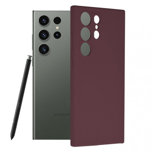 Husa telefon Samsung Galaxy S23 Ultra - Techsuit Soft Edge Silicone - Plum Violet