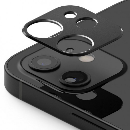 Protectie Camera pentru iPhone 12 - Ringke Camera Styling - Black