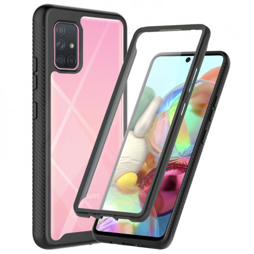 Husa telefon Samsung Galaxy A71 4G + Folie - Techsuit Defense360 Pro - Black