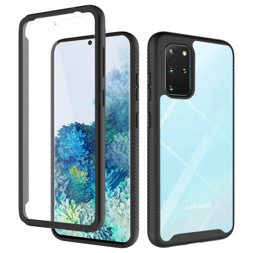 Husa telefon Samsung Galaxy S20 Plus / S20 Plus 5G + Folie - Techsuit Defense360 Pro - Black