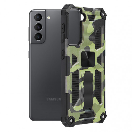Husa telefon Samsung Galaxy S21 5G - Techsuit Blazor Series - Camo Lime