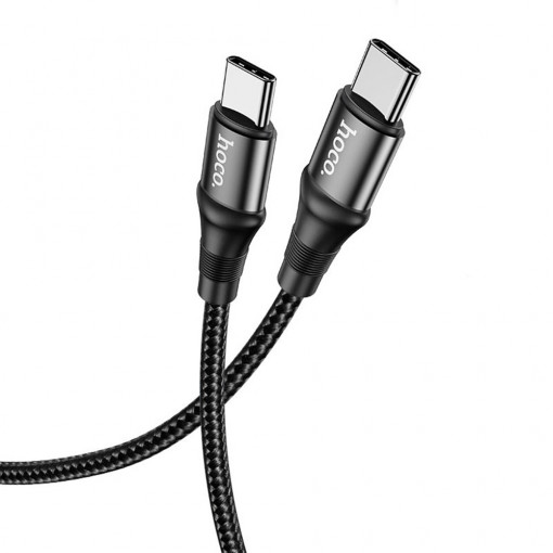 Cablu de Date Type-C la Type-C PD 100W, 5A, 1m - Hoco Exquisito (X50) - Black