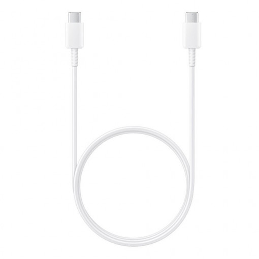 Cablu de Date USB-C la Type-C Fast Charging 3A, 1m - Samsung (EP-DA705BWEGWW) - White (Blister Packing)