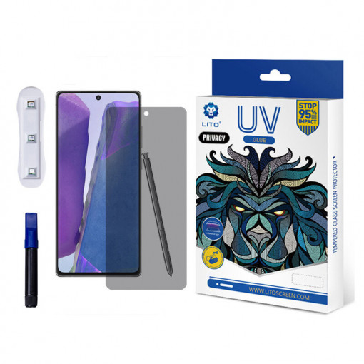 Folie protectie telefon Samsung Galaxy Note 20 / Note 20 5G - Lito 3D UV Glass - Privacy