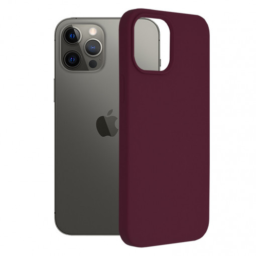 Husa telefon iPhone 12 Pro Max - Techsuit Soft Edge Silicone - Plum Violet