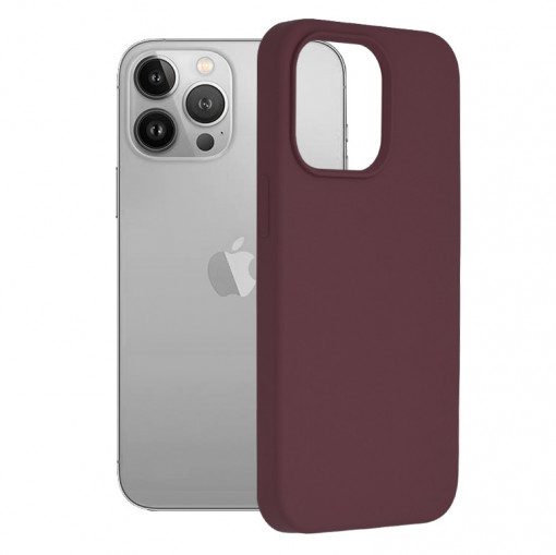 Husa telefon iPhone 13 Pro - Techsuit Soft Edge Silicone - Plum Violet