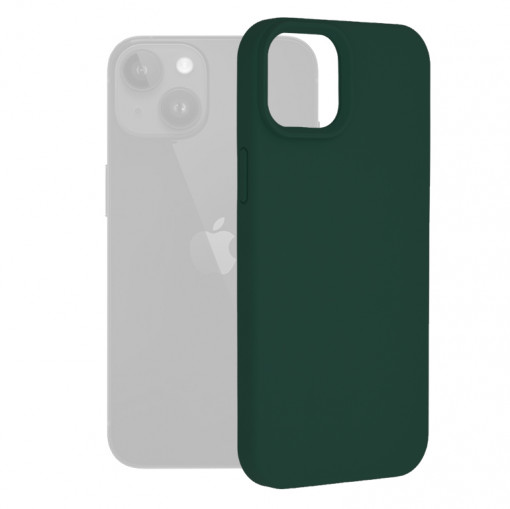 Husa telefon iPhone 15 Plus - Techsuit Soft Edge Silicone - Dark Green