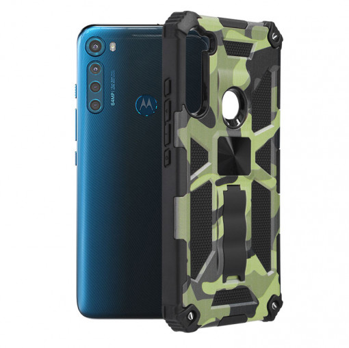 Husa telefon Motorola One Fusion Plus - Techsuit Blazor Series - Camo Lime