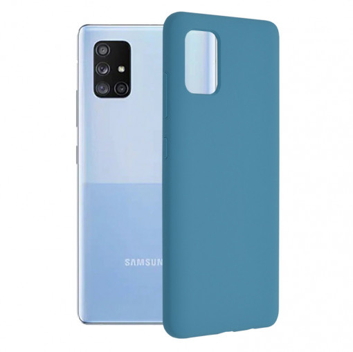 Husa telefon Samsung Galaxy A71 4G - Techsuit Soft Edge Silicone - Denim Blue