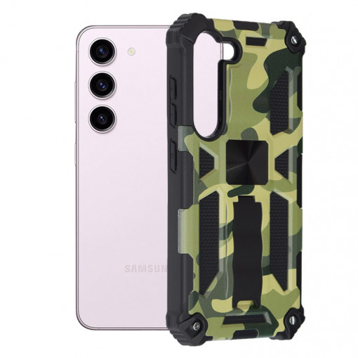 Husa telefon Samsung Galaxy S23 - Techsuit Blazor Series - Camo Lime