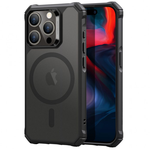 Husa telefon iPhone 15 Pro - ESR Air Armor HaloLock - Frosted Black