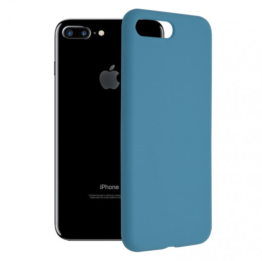 Husa telefon iPhone 7 Plus / 8 Plus - Techsuit Soft Edge Silicone - Denim Blue