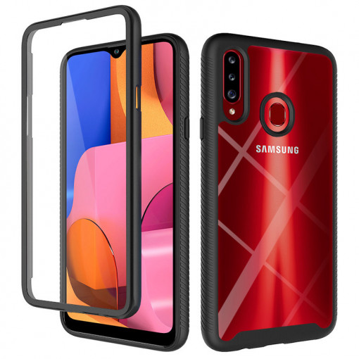 Husa telefon Samsung Galaxy A20s + Folie - Techsuit Defense360 Pro - Black