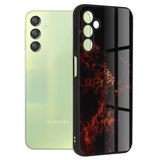 Husa telefon Samsung Galaxy A24 - Techsuit Glaze Series - Red Nebula