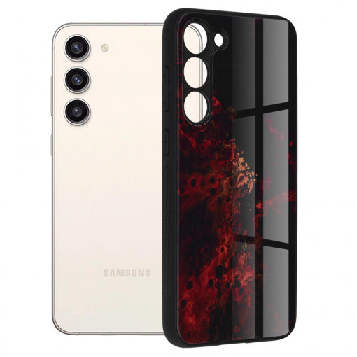 Husa telefon Samsung Galaxy S23 Plus - Techsuit Glaze Series - Red Nebula