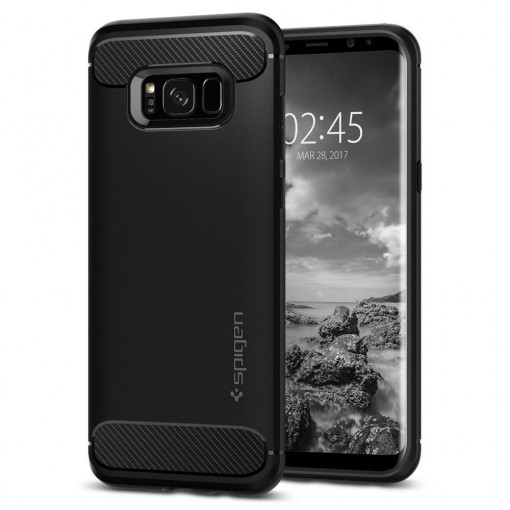 Husa telefon Samsung Galaxy S8 - Spigen Rugged Armor - Black
