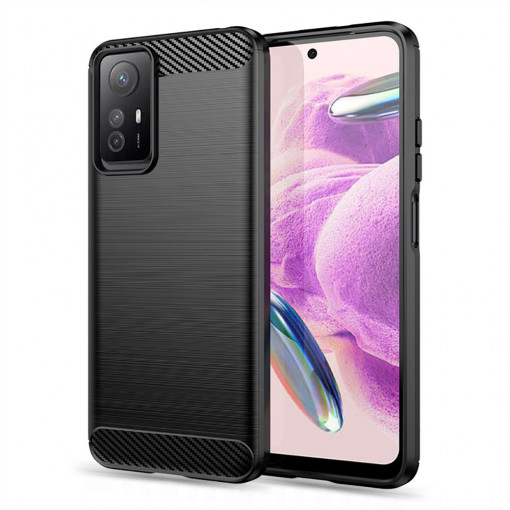 Husa telefon Xiaomi Redmi Note 12S - Techsuit Carbon Silicone - Black