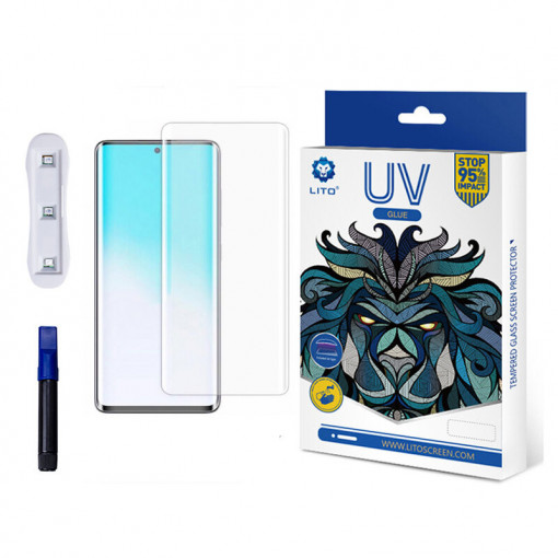 Folie protectie telefon Samsung Galaxy S20 Ultra 4G / S20 Ultra 5G - Lito 3D UV Glass - Transparent