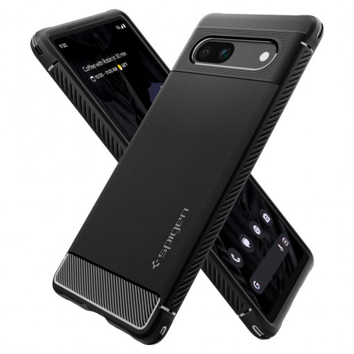 Husa telefon Google Pixel 7a - Spigen Rugged Armor - Black