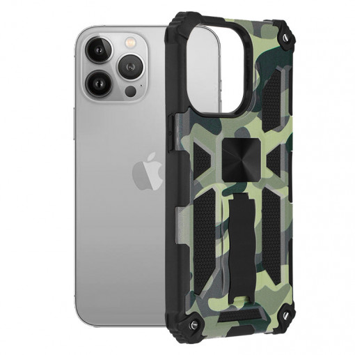 Husa telefon iPhone 13 Pro - Techsuit Blazor Series - Camo Lime