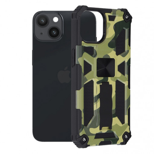 Husa telefon iPhone 14 - Techsuit Blazor Series - Camo Lime