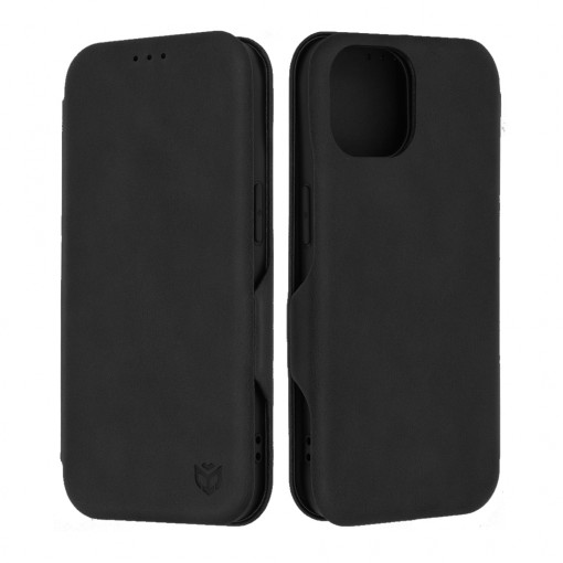 Husa telefon iPhone 15 Techsuit Safe Wallet Plus, Black