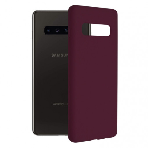 Husa telefon Samsung Galaxy S10 Plus - Techsuit Soft Edge Silicone - Plum Violet