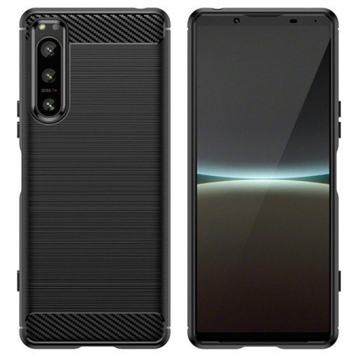 Husa telefon Sony Xperia 5 IV - Techsuit Carbon Silicone - Black