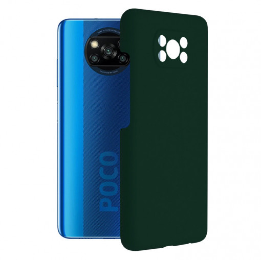 Husa telefon Xiaomi Poco X3 / Poco X3 NFC / Poco X3 Pro - Techsuit Soft Edge Silicone - Dark Green