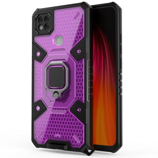Husa telefon Xiaomi Redmi 9C / Redmi 9C NFC - Techsuit Honeycomb Armor - Rose-Violet
