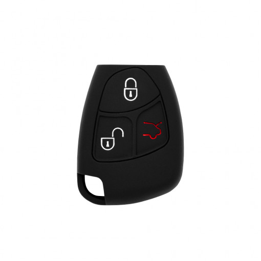 Husa pentru cheie Mercedes-Benz A, B, C, E, M, R, S-Class - Techsuit Car Key Case (1008.01) - Black