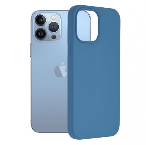 Husa telefon iPhone 13 Pro Max - Techsuit Soft Edge Silicone - Denim Blue