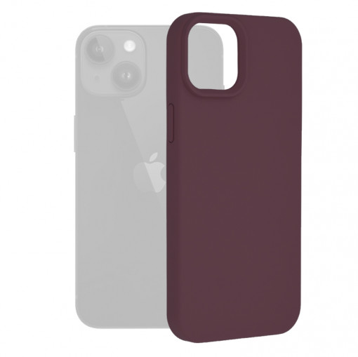 Husa telefon iPhone 15 Plus - Techsuit Soft Edge Silicone - Plum Violet