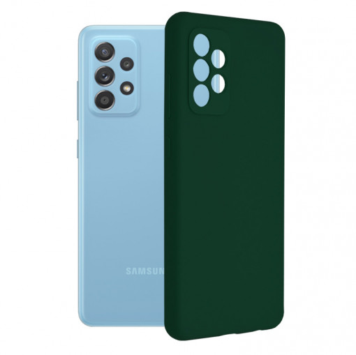 Husa telefon Samsung Galaxy A52 4G / A52 5G / A52s 5G - Techsuit Soft Edge Silicone - Dark Green
