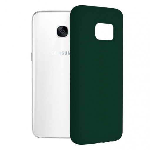 Husa telefon Samsung Galaxy S7 Edge - Techsuit Soft Edge Silicone - Dark Green