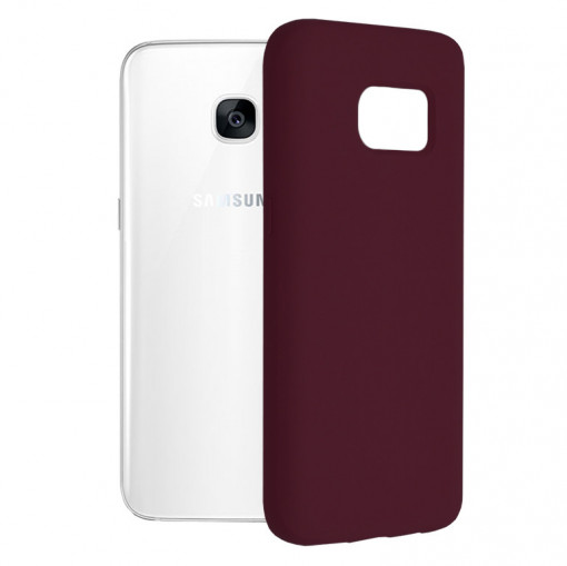 Husa telefon Samsung Galaxy S7 Edge - Techsuit Soft Edge Silicone - Plum Violet