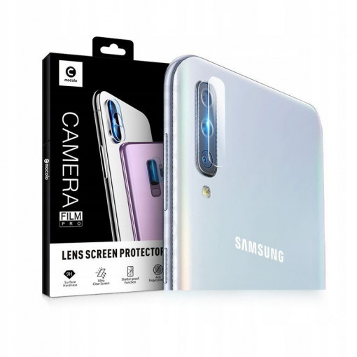 Folie Camera pentru Samsung Galaxy A70 / A70s - Mocolo Full Clear Camera Glass - Clear