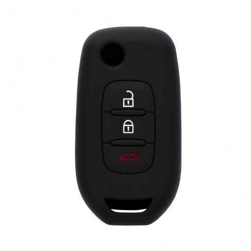 Husa pentru cheie Renault Captur, Kadjar - Techsuit Car Key Case (1010.09) - Black