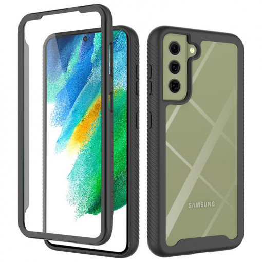 Husa telefon Samsung Galaxy S21 FE 5G + Folie - Techsuit Defense360 Pro - Black