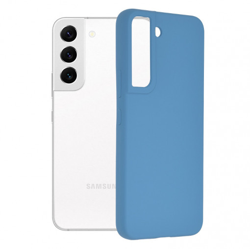 Husa telefon Samsung Galaxy S22 5G - Techsuit Soft Edge Silicone - Denim Blue