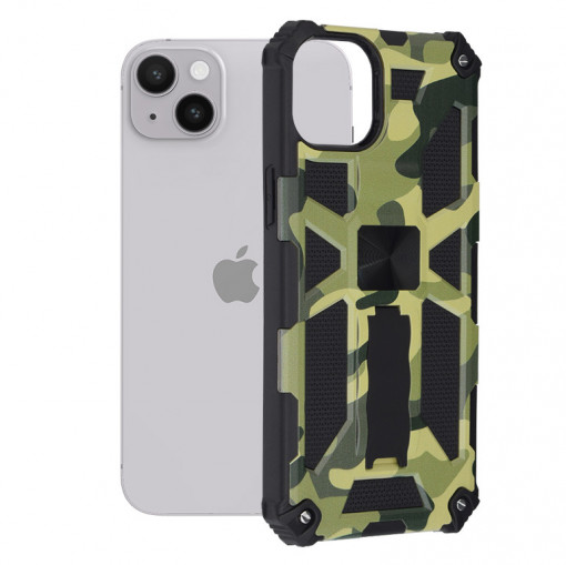 Husa telefon iPhone 14 Plus - Techsuit Blazor Series - Camo Lime