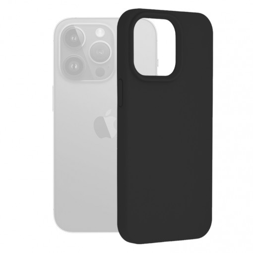 Husa telefon iPhone 15 Pro Max - Techsuit Soft Edge Silicone - Black